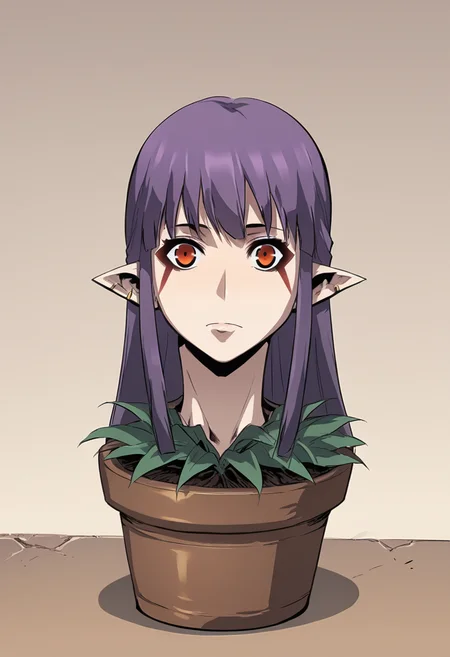 score_7_up, source_anime, uncensored BREAK
 <lora:head_in_flower_pot:1> head in flower pot, 1girl, solo <lora:Esil_Radiru_-_Solo_Leveling_Pony:0.8> esil