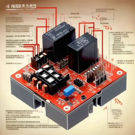 <lora:Isometric Cutaway:1>,Isometric Cutaway ,It explains how the structure of the relay is and how it is installed, Chinese description