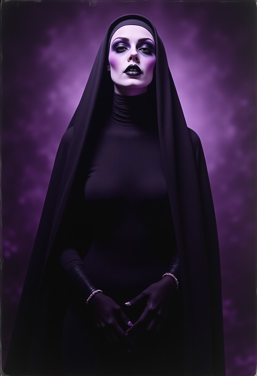 Scary nun, mythp0rt, ArsMovieStill, 20s Silent Movie Still