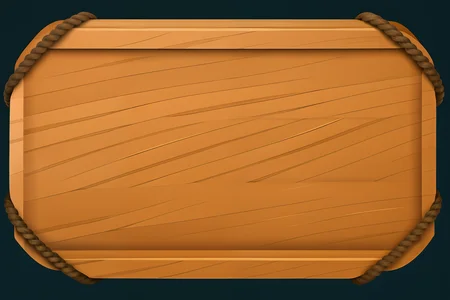 <lora:WoodenMenu_v3:0.85> wooden rectangle with rope and (flowers:1.1), blue background