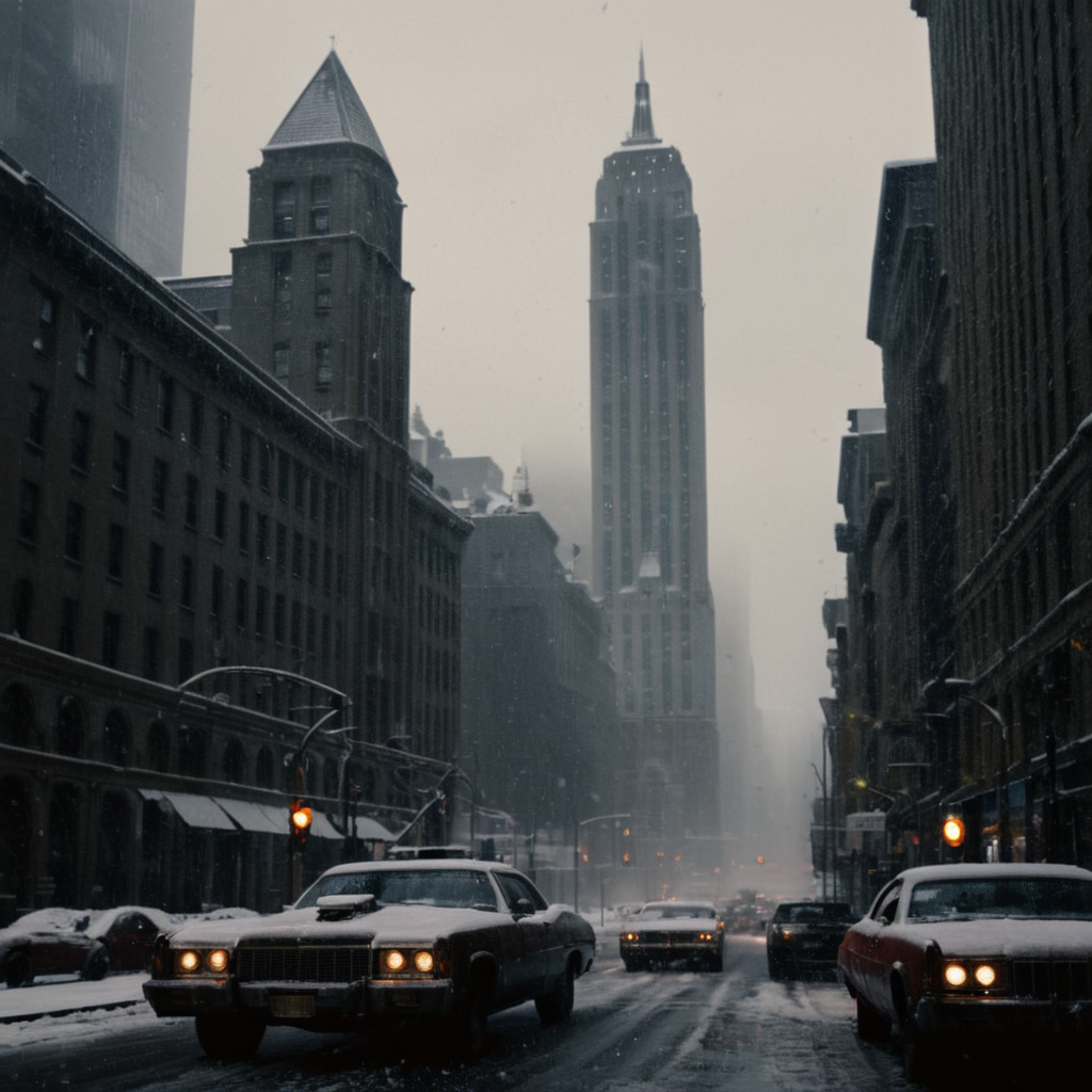 cinematic film still of  <lora:perfection style:0.6>
 <lora:gotham city style v2:0.8>
 <lora:Chiaroscuro Lighting Style:0.6>
In Gotham City a city with a lot of buildings and a clock tower,military,no humans,building,scenery,snow,science fiction,snowing,city,military vehicle,watercraft,ship,spacecraft,lights,warship , detailed, real, different, unique, cinematic, dramatic, concept art, filmic, detailed background, detailed settings, artstation, gothic New York, gotham city style, shallow depth of field, vignette, highly detailed, high budget, bokeh, cinemascope, moody, epic, gorgeous, film grain, grainy