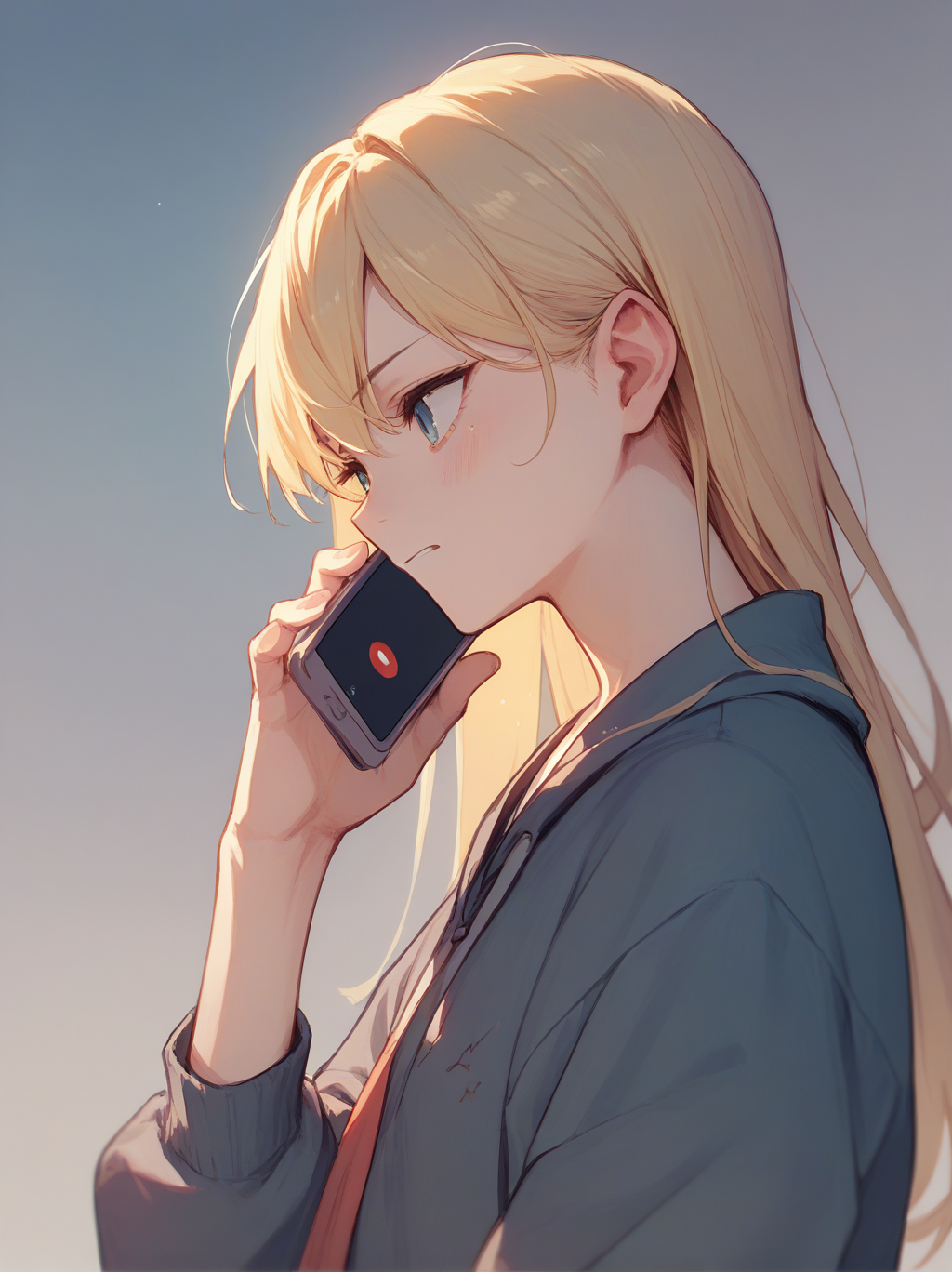 score_9, score_8_up, score_7_up, score_6_up, source_anime, <lora:talking_on_phone_v0.3-pony:1> 
talking on phone, blonde hair, 
1girl, upper body,