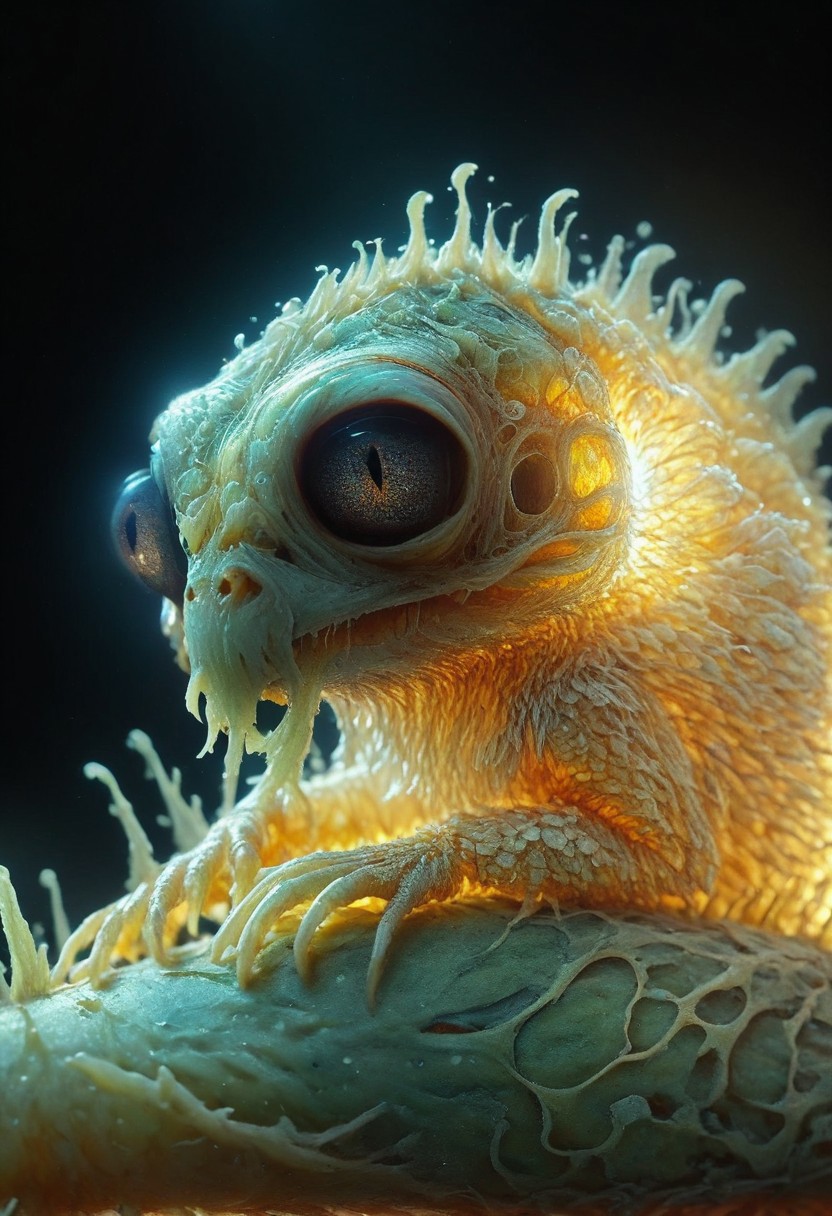 (Micro albino demon turtle with lethargic sleepy smokey eyes), zkeleton,cute,  ultra detailed macro photography by miki asai,  photography, phosphorescent, cute, a housed mystical stunning,  soft lighting, breathtaking, highly detailed, award-winning,  cinematic still shot,  kodachrome, uhd, canon eos