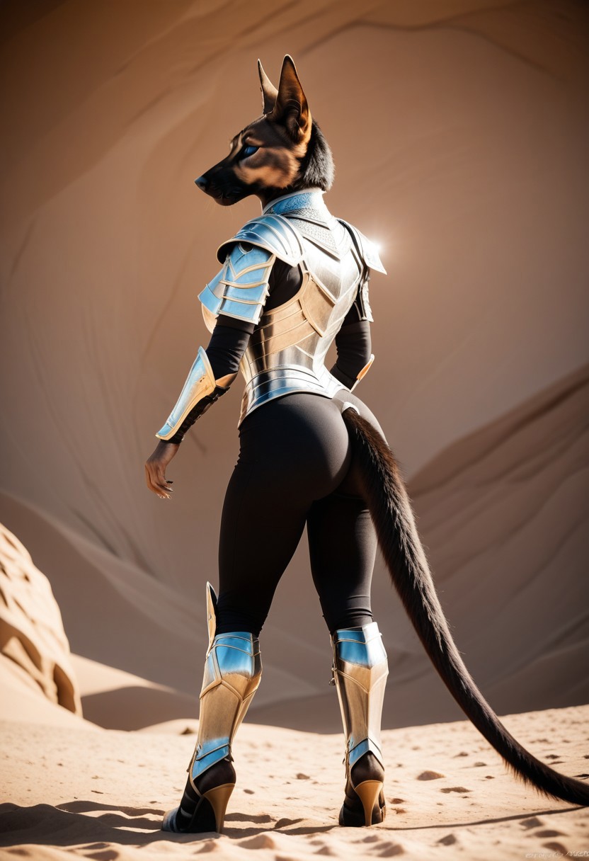 ass, tail jackal,
The armored Queen of jackals, female jackal, 18 years old, fur armor with diamond filigree, zoomed out:.10, raw, masterpiece, extremely detailed photo, extreme ultra best picture, extreme ultra intricate creative detail, extreme hyper realistic detail, extreme ultra hyper photo realism, extreme ultra-hyper immersive visuals, extreme 3D realistic, ultra 4080p, HD, VFX, SFX, FKAA, TXAA, RTX, SSAO, full portrait,