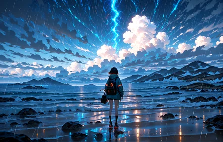 masterpiece, best quality, amazing quality, very aesthetic, absurdres, newest,
landscape, sea rain wind cloud storm
{{best_quality}},{{amazing_quality,very_aesthetic}},
masterpiece, best quality, amazing quality, very aesthetic, absurdres, newest, volumetric lighting, <lora:spo_sdxl_10ep_4k-data_lora_webui:1.0>