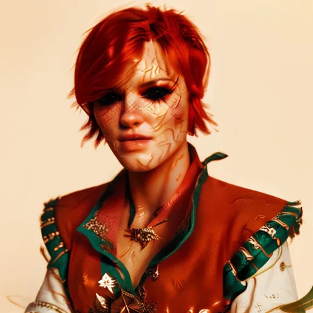 score_9, score_8_up, score_7_up, concept art, realistic,
female focus, solo focus, solo,
masterpiece, best quality, newest, absurdres, highres, WitcherToxin-V1.1, veins, veiny, Heavytoxin, black eyes,
1girl, zy_shani, red hair, short hair, freckles