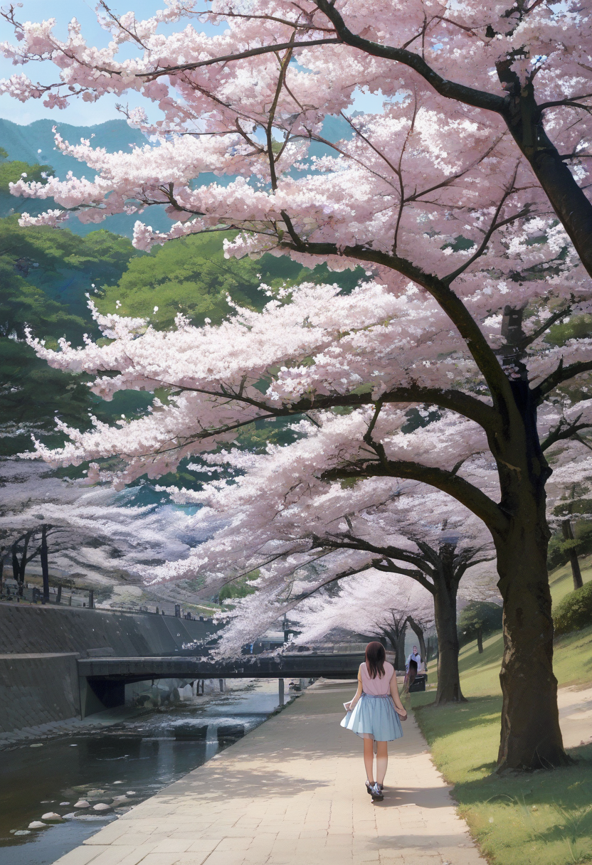 score_9, score_8_up, score_7_up, rating_safe, masterpiece, best quality, absurdres, unity 8k wallpaper, official art, official style, source_anime, uncensored, game cg, megami magazine,
syukugawa, scenery, tree, outdoors, cherry blossoms, real world location, day, realistic, photo (medium), photo background
 <lora:syukugawa_PONY_V1:1>