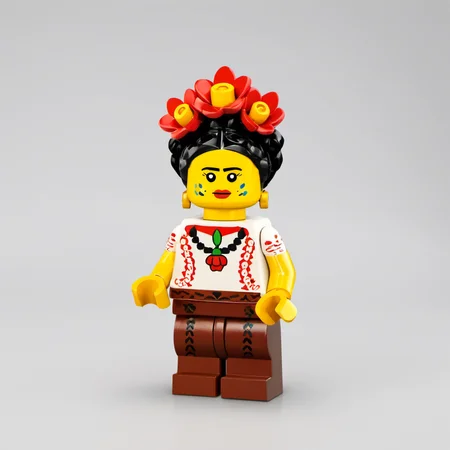 lego minifig of frida khalo<lora:legominifig-v1.0-000003:0.8>