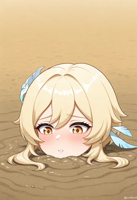 1girl, lumine \(genshin impact\), neck-deep, sand, beach,
very awa, masterpiece, best quality, amazing quality <lora:sdxl_lightning_8step_lora:1> <lora:V26_Mud_Quicksand_Illustrious-000010:2>