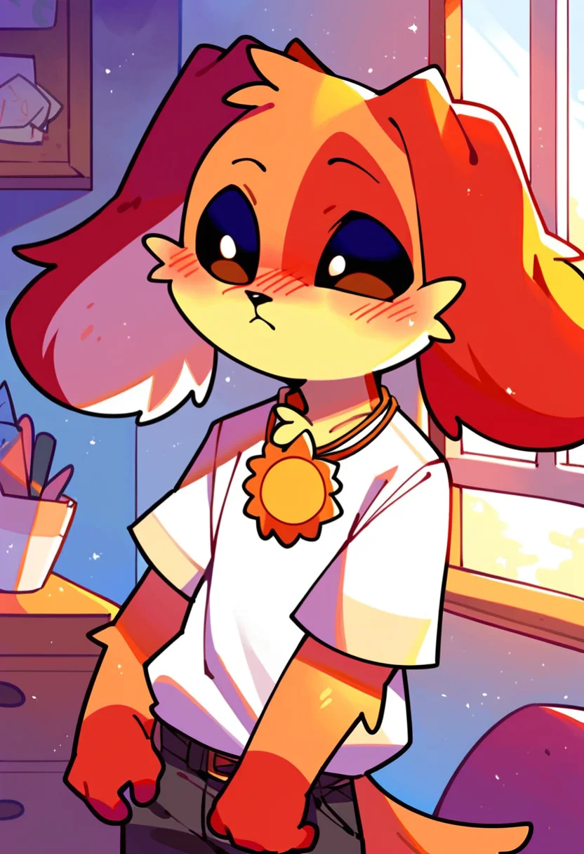 score_9, score_8_up, score_7_up, high quality, hires, dogday, poppy playtime, furry, sun necklace, solo, chibi, cute, blush, room, day, looking at viewer, <lora:Dog_Day_Poppy_Playtime:1>, <lora:add-detail-xl:1>