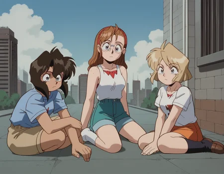 zPDXL, score_9, score_8_up, score_7_up, source_anime, 1girl, solo,
<lora:Gunsmith_ver3:1> gnsmth, full body, cityscape, sky, cloud, building,
becky, round eyewear, freckles, grey eyes, brown hair, long hair, hairband, medium breasts