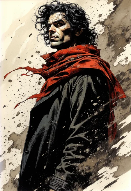 Ra's al Ghul art by Loose Gestural and kaethe butcher.