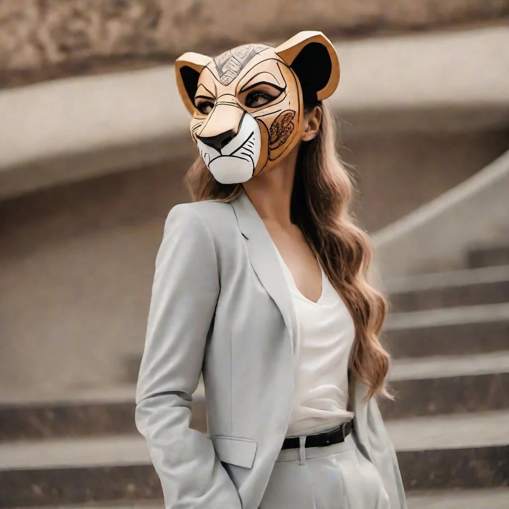 photo of a attractive woman wearing a <lora:nala-SDLX-flexible:1.0> nala mask
