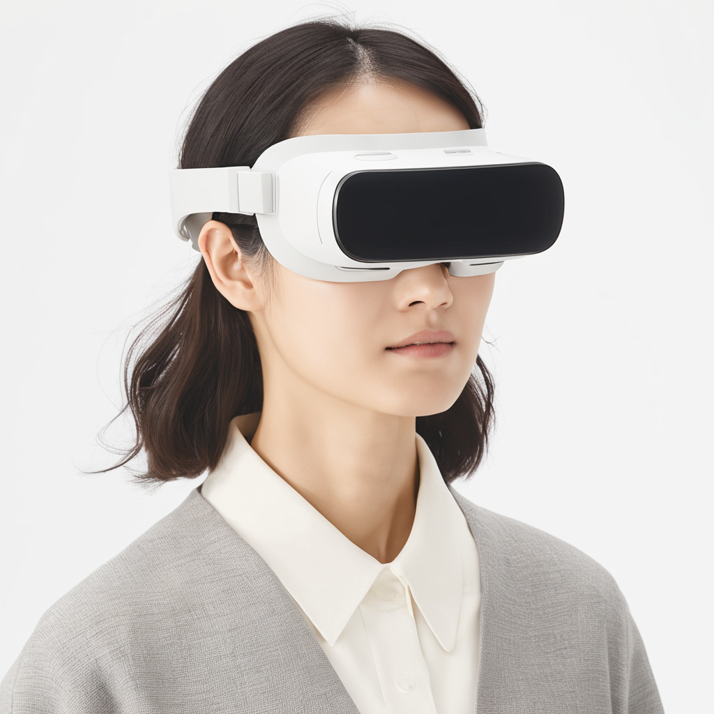 vr goggles made of glass, woman wearing
<lora:muji_v1.1_XL:0.8>, By MUJI