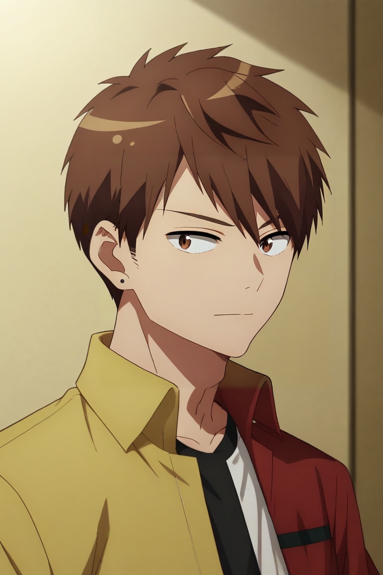 score_9, score_8_up, score_7_up, , rating_safe, , , , , 1boy, solo, male focus, <lora:ryuuya_romantic_killer_pony:0.94>, ryuuya_romantic_killer, brown hair, brown eyes, short hair, , captain costume, <lora:sdxl_lightning_8step_lora:1>