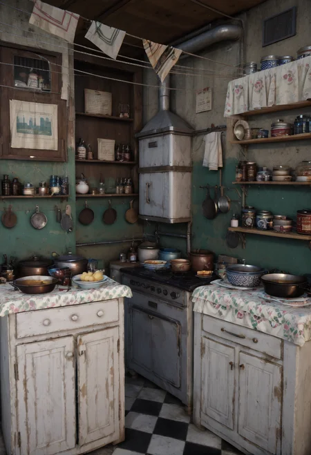 ,ruanyi1289,Old kitchen,<lora:1289 Old kitchen_v1_pony:0.8>, score_9,score_8_up,score_7_up,,8k,1girl,solo,,