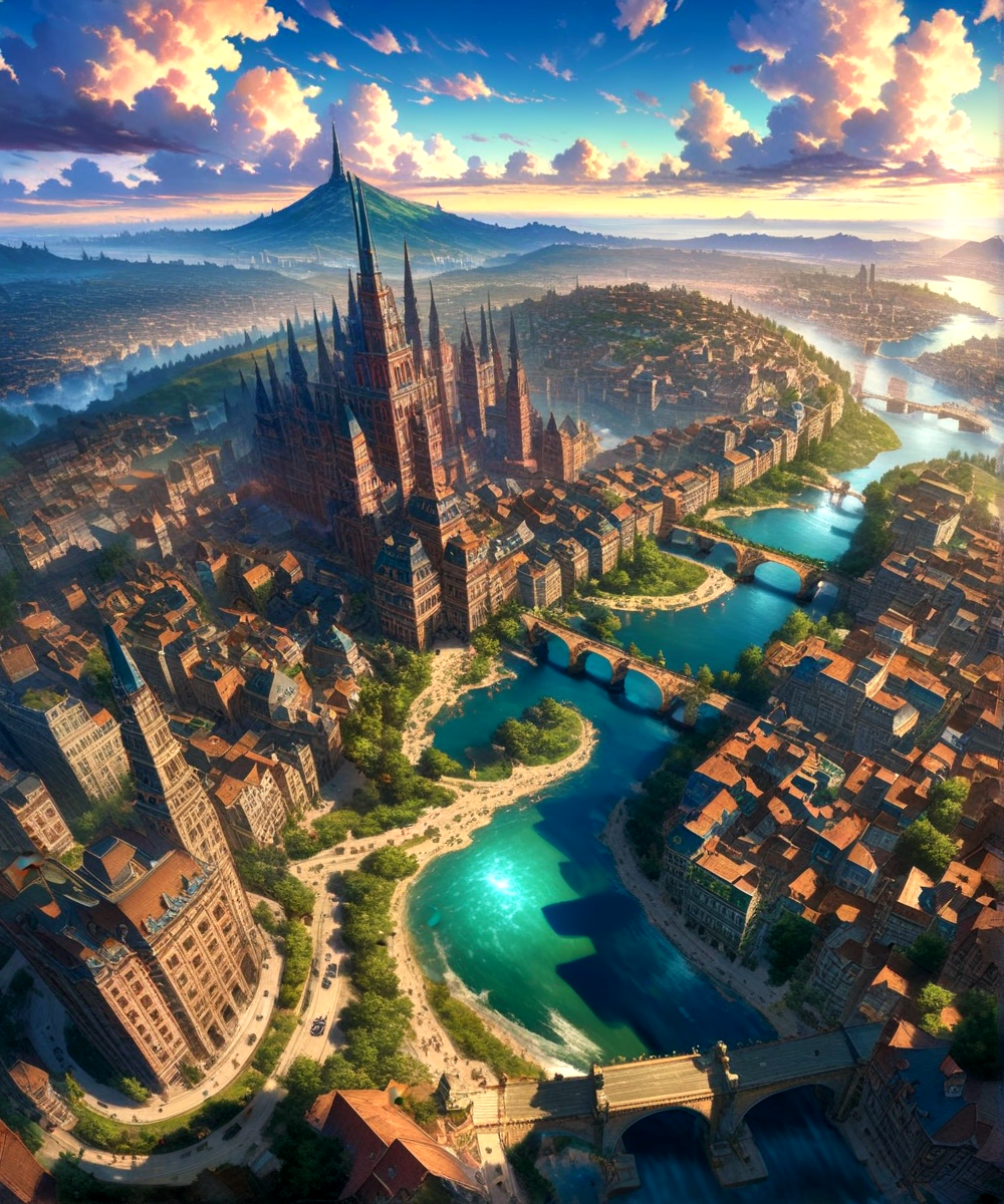 score_9, score_8_up, score_7_up,
<lora:Sumerian_Architecture_(Architecture)_(SDXL)_(AD):0.8> SSumerian, scenery, building, city, cityscape, monumental architecture, architecture, 
8K, In'ei, chiaroscuro, soft natural volumetric cinematic perfect light, perfect depth of field shot, ray tracing, photometry, beautiful, subsurface scattering, idealized modern city, busy city center, parks and greenery areas, parks, plazas, skyscrapers, hyper detailed, art by Thomas Kinkade, detailed background, detailed photographic fluffy anime clouds, Unreal Engine, CGI render, absurdly detailed, modern era photograph, masterclass oil painting, pastel colors, nature, 
BREAK zPDXL, zPDXLxxx, <lora:wowifierXL:0.2> art by mooncryptowow <lora:sdxl_lightning_8step_lora:0.4> <lora:detailed_notrigger:0.5>