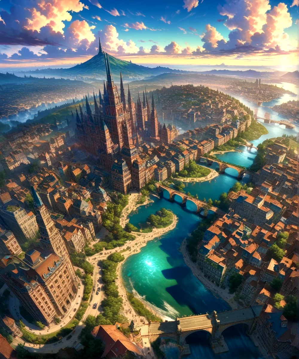 score_9, score_8_up, score_7_up,
<lora:Sumerian_Architecture_(Architecture)_(SDXL)_(AD):0.8> SSumerian, scenery, building, city, cityscape, monumental architecture, architecture,
8K, In'ei, chiaroscuro, soft natural volumetric cinematic perfect light, perfect depth of field shot, ray tracing, photometry, beautiful, subsurface scattering, idealized modern city, busy city center, parks and greenery areas, parks, plazas, skyscrapers, hyper detailed, art by Thomas Kinkade, detailed background, detailed photographic fluffy anime clouds, Unreal Engine, CGI render, absurdly detailed, modern era photograph, masterclass oil painting, pastel colors, nature,
BREAK zPDXL, zPDXLxxx, <lora:wowifierXL:0.2> art by mooncryptowow <lora:sdxl_lightning_8step_lora:0.4> <lora:detailed_notrigger:0.5>
