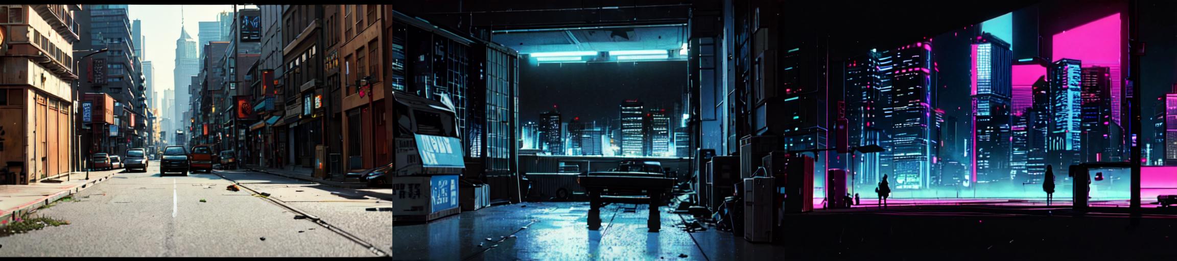 highly insanely detailed, masterpiece, top quality, best quality, highres, 4k, 8k, RAW photo, (very aesthetic, beautiful and aesthetic), bebop cityscape, buildings, radiator, ait conditioning, cardboard box, trash, street, car, <lora:bebopv01:0.8>, 
__lazy-wildcards/dataset/background-color__âââ