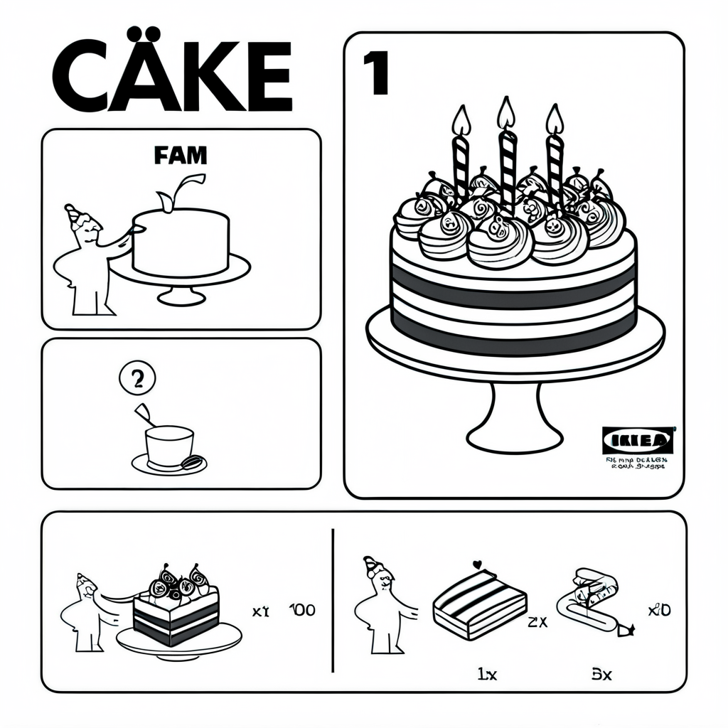 cake  <lora:ikea_instructions_xl_v1_5:1>