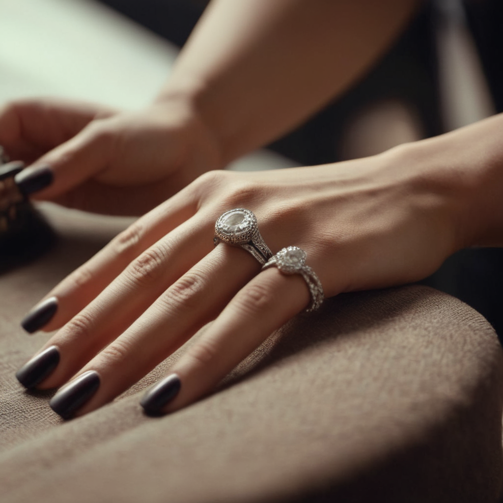 cinematic film still of <lora:perfect hands 2:1>
a woman with a manicured hand and details on it Perfect Hands, shallow depth of field, vignette, highly detailed, high budget, bokeh, cinemascope, moody, epic, gorgeous, film grain, grainy