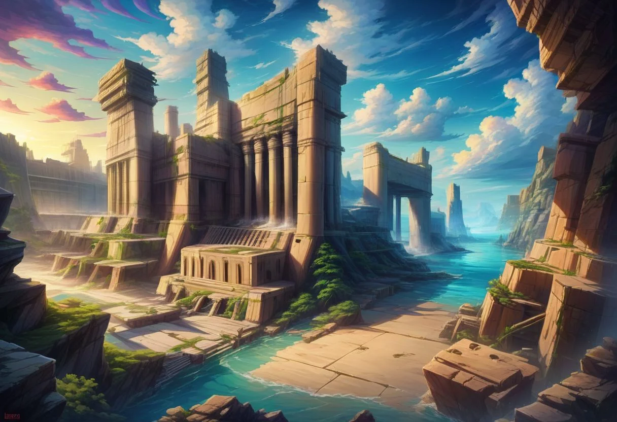 Create an image of an underwater landscape of the mysterious ocean floor that hides ancient secrets. The scene depicts sunken ruins, long-lost civilization like new york buildings, alien structures and ships. Curious marine creatures, including ghostly jellyfish and curious octopuses, explore the crevices and hidden chambers of the ruins. Soft light from above illuminates the rests, suggesting stories untold and mysteries hidden in the depths of the ocean. Photorealistic, Cinematic, Bokeh. <lora:add-detail-xl:1> <lora:MJ52:0.3>, zPDXL