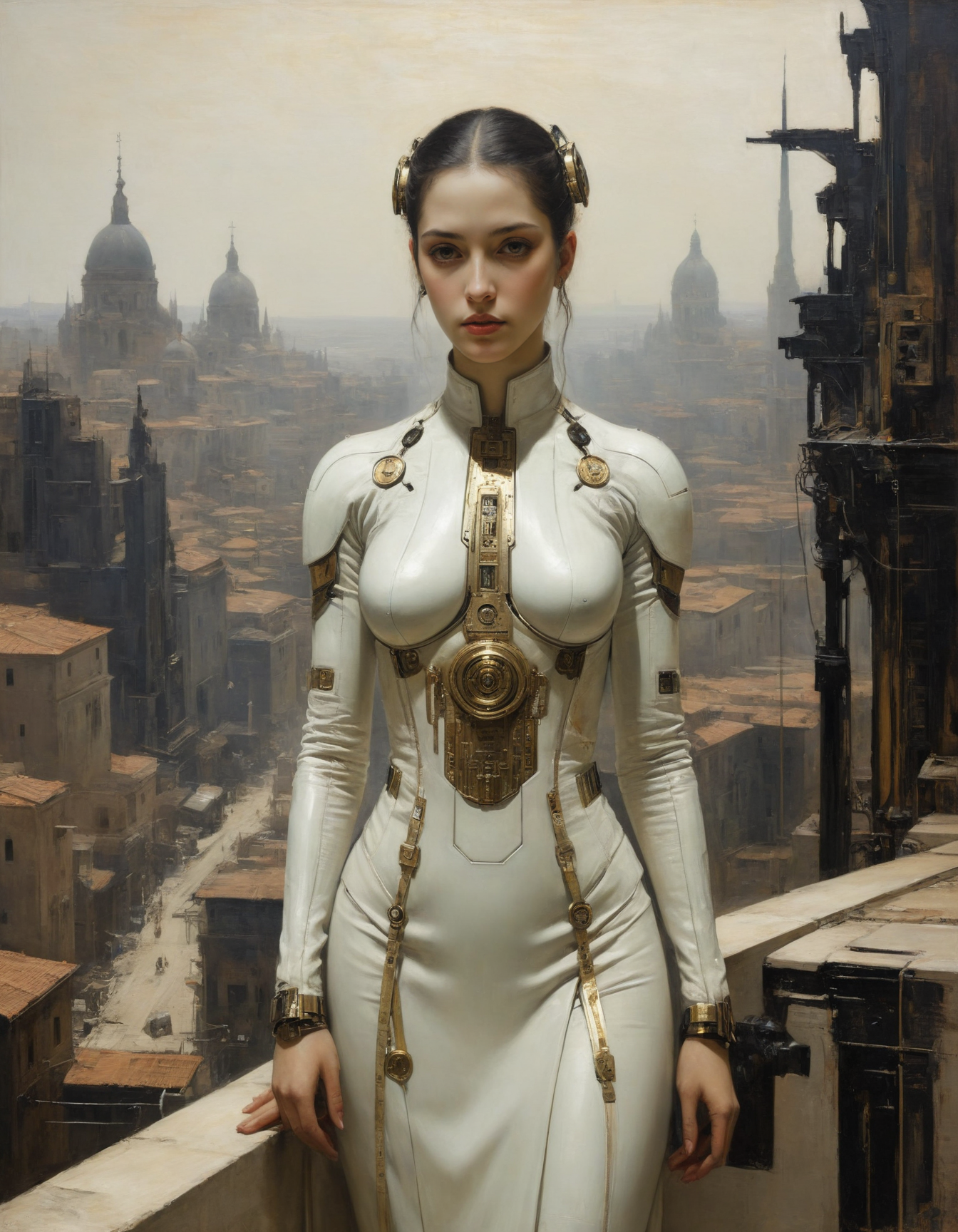 by Ramon Casas,  (loathsome, futuristic-cyberpunk cityscape but extremely beautiful:1.4), (intricate details, masterpiece, best quality:1.4) , in the style of nicola samori,
Neo-Byzantine, grand decorative religious style, Orthodox Christian inspired, Neo-Byzantine,, looking at viewer
<lora:epi_noiseoffset2:0.5> <lora:add-detail-xl:1> <lora:xl_more_art-full_v1:0.5>  <lora:NicolaSamori:0.7>