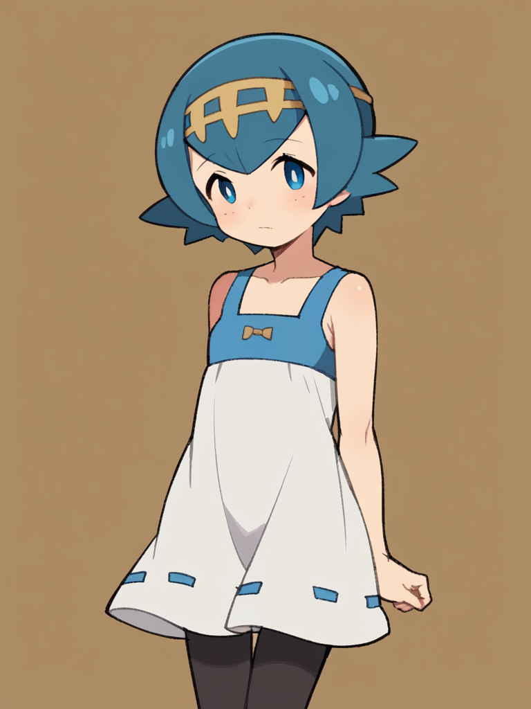 score_9, score_8_up, score_7_up, source_anime, BREAK
1girl, solo,  <lora:TemmieChang-20:1> sketch, :3, dress, black pantyhose, Pokemon, Lana, little girl, child, flat chest, blue hair, short hair