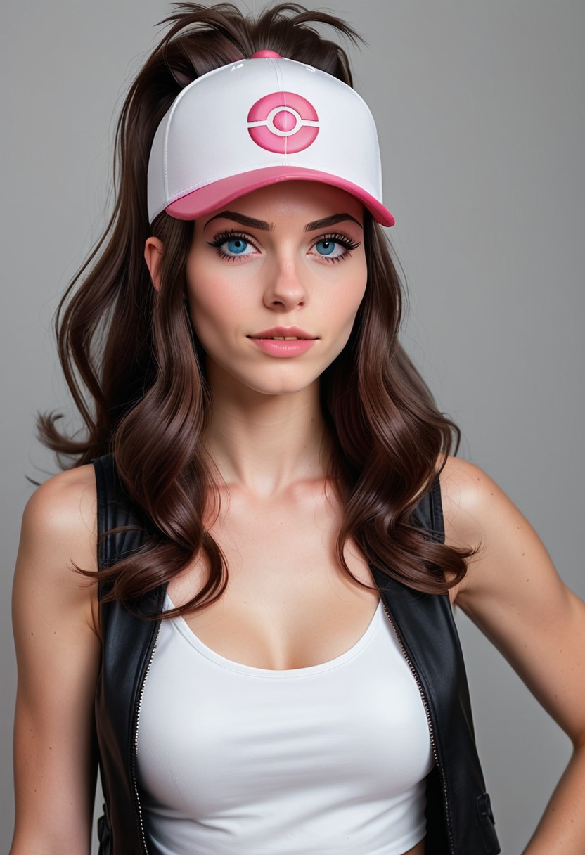 realistic, (hilda from pokemon)