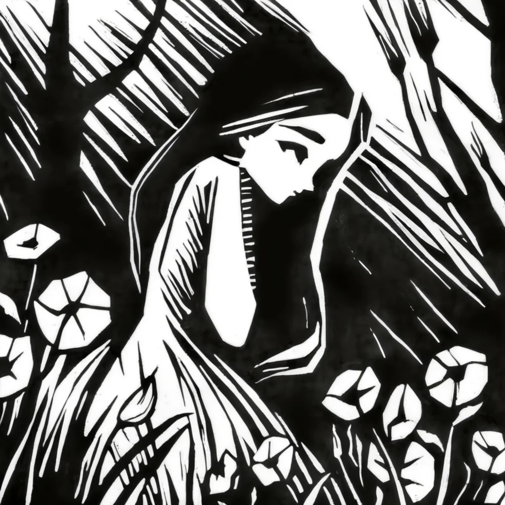 drawix7 girl in garden<lora:drawix7:1>