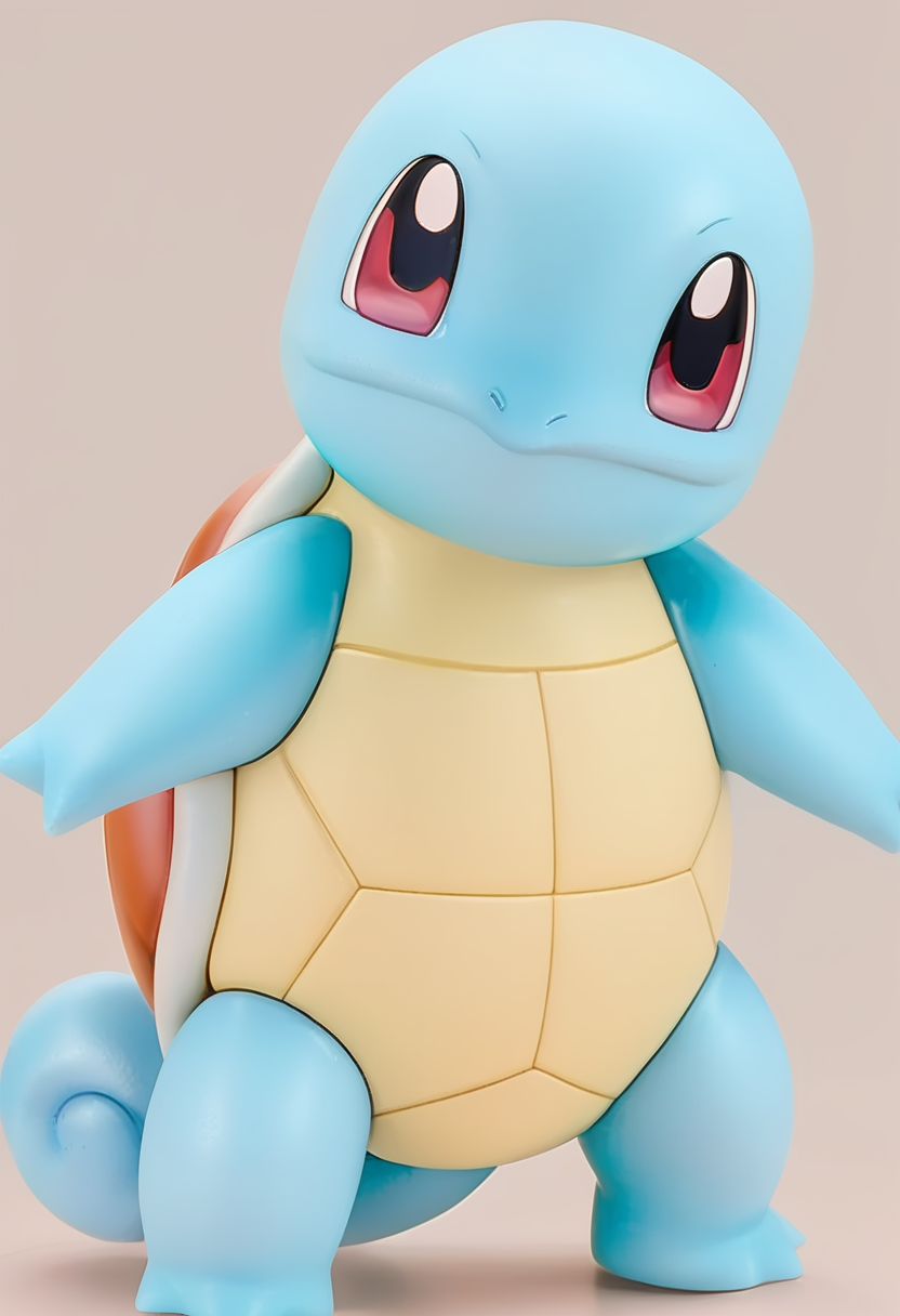 (score_9:0.9),score_8_up,score_7_up,anime style,rating_safe,(zPDXL),<lora:Squirtle ponyXL v3:1>,squirtle0007, full body, transparent background, solo, squirtle0007, standing, closed mouth, looking at viewer