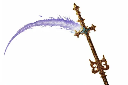MagicItem_v1, fantasy, cross, cross-shaped scepter, masterpiece, high detailed, elegant, majestic, detailed, pretty, beauty, perfect, sleek, world morph, front facing position, perfect morph