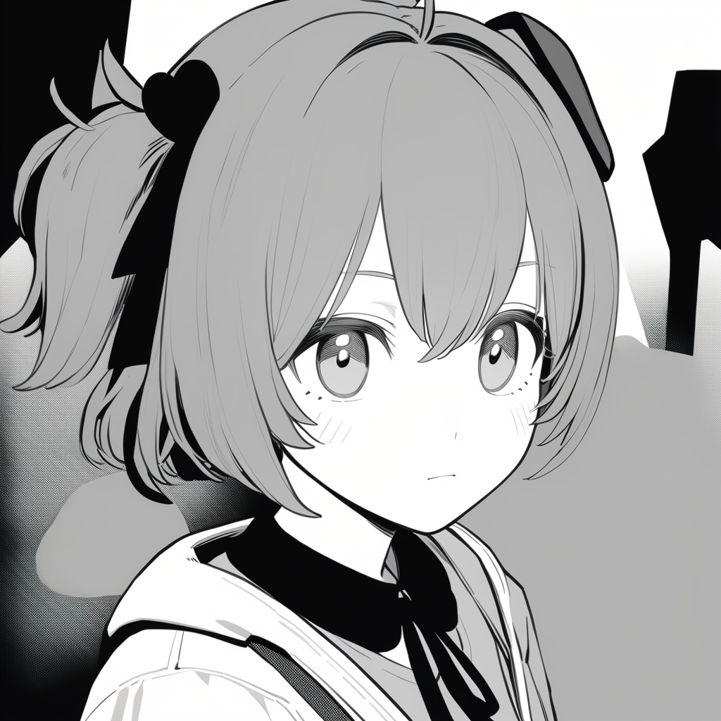 1girl,binaco,limited palette,portrait,[no_lineart],high contrast,newest,medium quality,general,masterpiece,  <lora:binaco_v0.2:1>