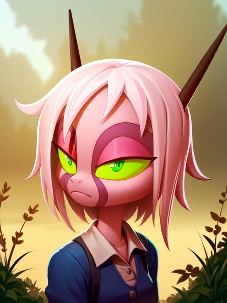 score_9,score_8_up,,score_7_up,masterpiece,high resolution,
namahcalah_v2, overalldetail,
solo, 1girl, green eyes,colored sclera, upper body, green sclera,portrait
,shadow detail,natural light,backround detail,outside
, <lora:namah_calah-v2-9:1>,