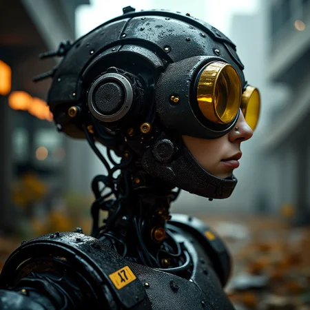 portrait of a post-apocalyptic robot <lora:flux_trainer/postApocalypse_v1_rank64_bf16:0.8>, <lora:flux/Sinfully_Stylish_.02_for_FLUX-000002>, <lora:flux/aidmaImageUpgrader-FLUX-V0.1>, detailmaximizer, <lora:flux/perfection style v1>, perfection style,