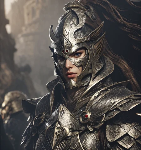 RAW photo, (masterpiece:1.3), subsurface scattering, heavy shadow, (high quality:1.4), (intricate, high detail:1.2), professional photography, HDR, High Dynamic Range, realistic, ultra realistic, photorealistic, high resolution, film photography, ambient lighting, atmospheric effects, <lora:detail_slider_v4:2>, OverallDetail, a (male)! WHighElf warrior, wearing intricate silver plate and chainmail armor, cape, tall conical helmet, <lora:WHighElf-10:1>, epiCPhoto