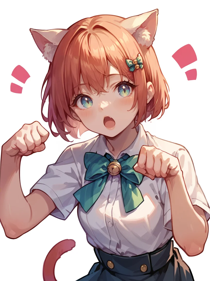 score_9, score_8_up, score_7_up, score_6_up, <lora:p4wp0s3XLP:1> p4wp0s3, paw pose, 1girl, cat ears,