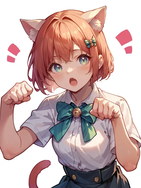 score_9, score_8_up, score_7_up, score_6_up, <lora:p4wp0s3XLP:1> p4wp0s3, paw pose, 1girl, cat ears,