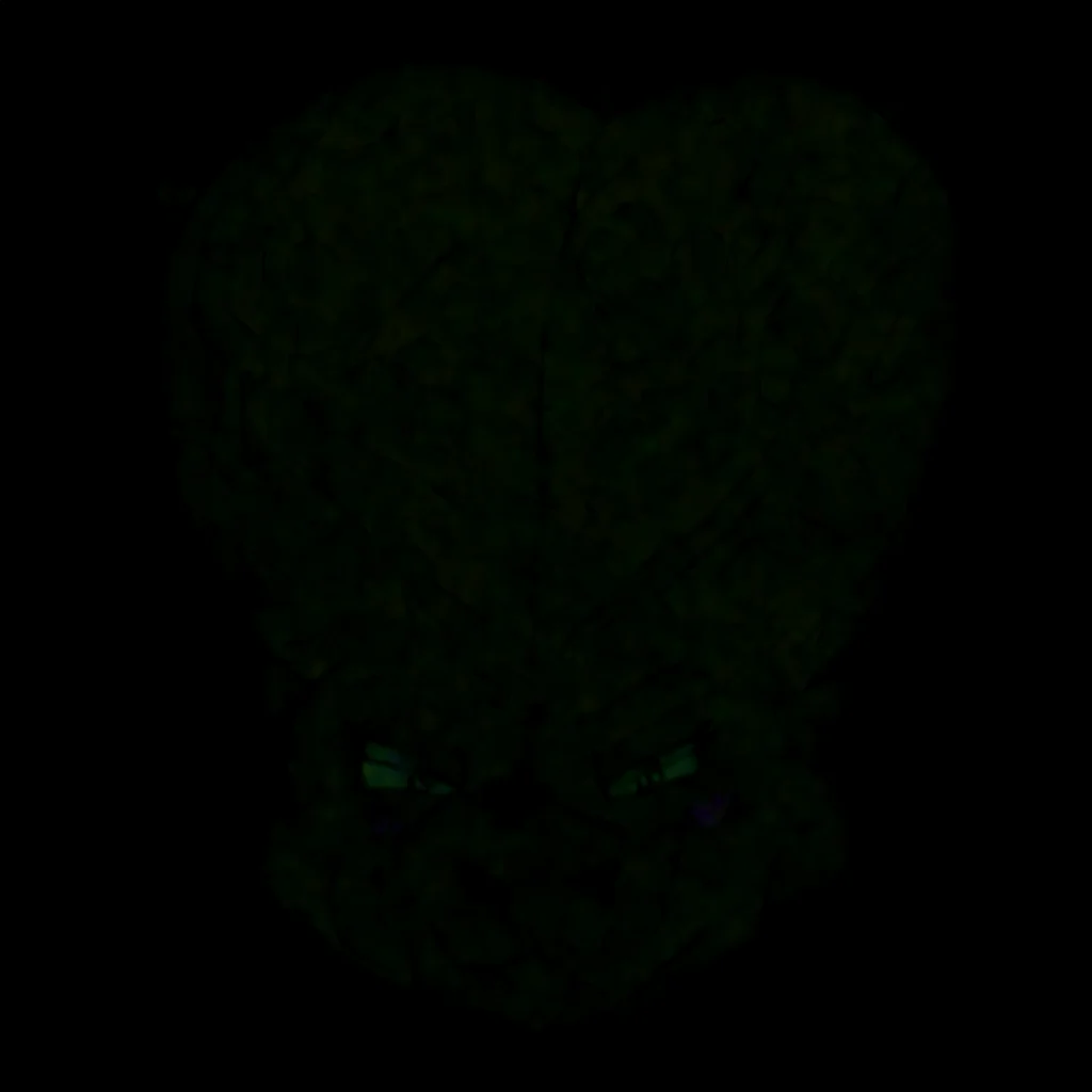 by fieron,simple background BREAK 1girl,anthro,renamon,big brain,big cranium,veiny head,smile,seductive,half-closed eyes,looking at viewer,
