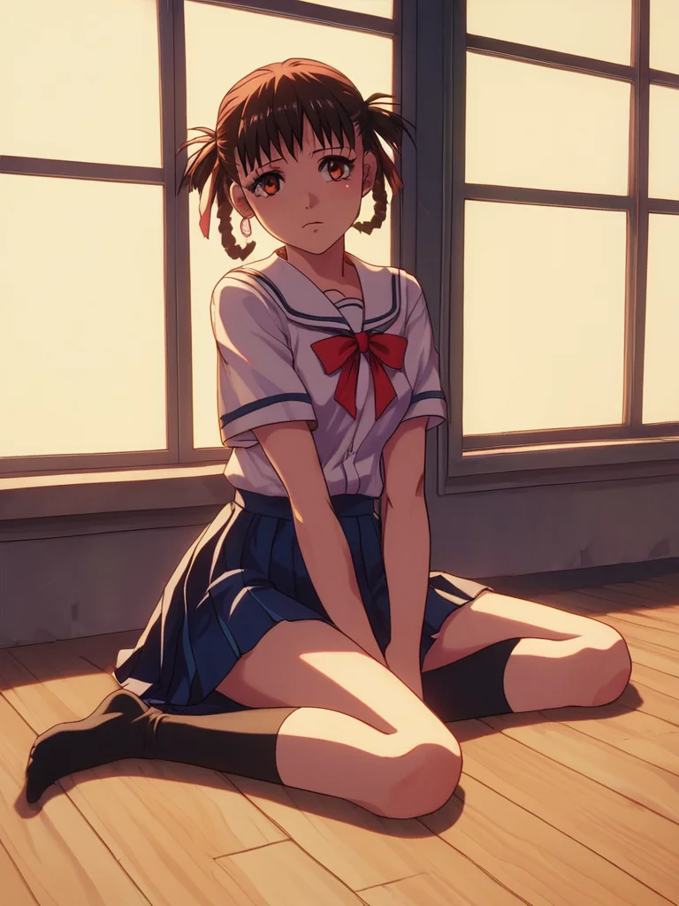 score_9, score_8_up, score_7_up, volumetric lighting,
sawa, a girl sitting on a window sill in a school uniform, solo, skirt, socks
<lora:akite_pony_v1_mx:0.9>