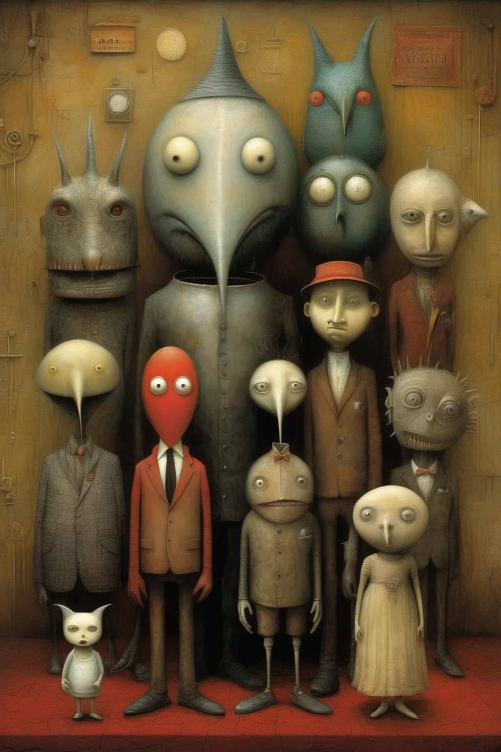 <lora:Shaun Tan Style:1>Shaun Tan Style - a night at the opera in the style of Dave McKean and Shaun Tan and Naoto Hattori