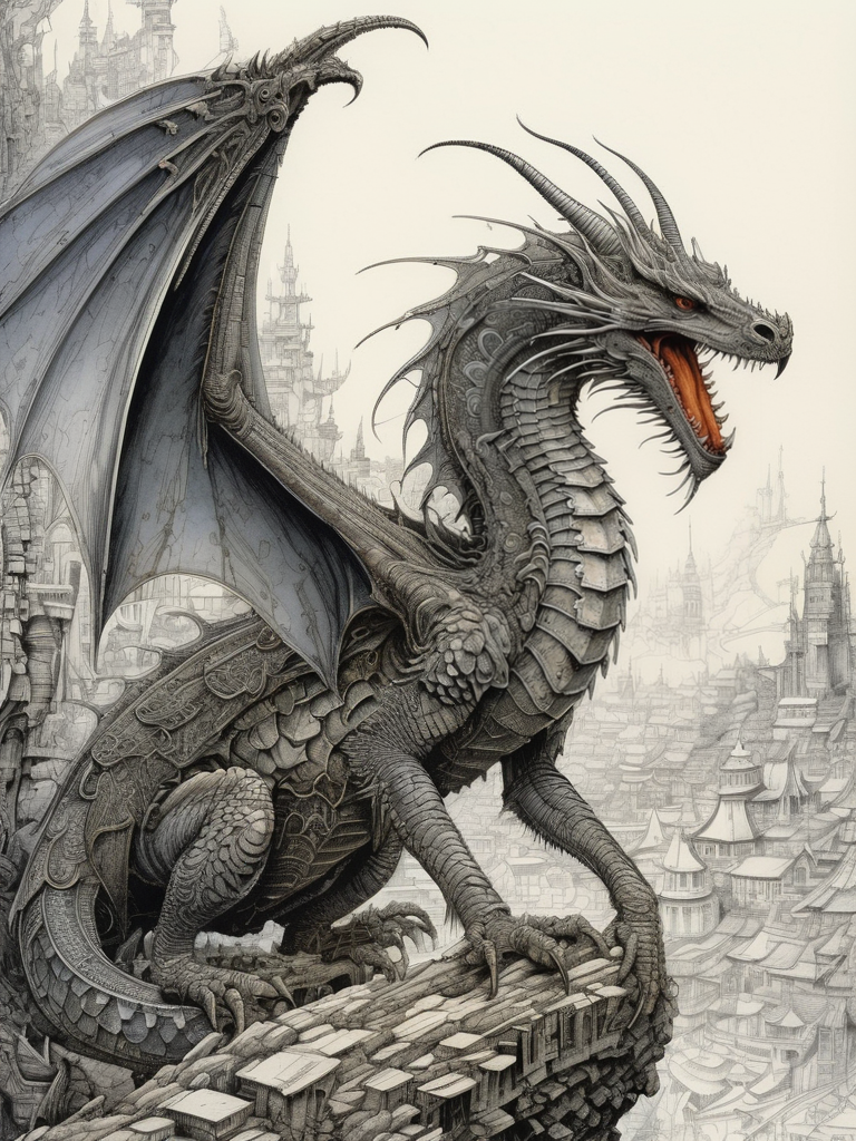 dragon by Ian Miller