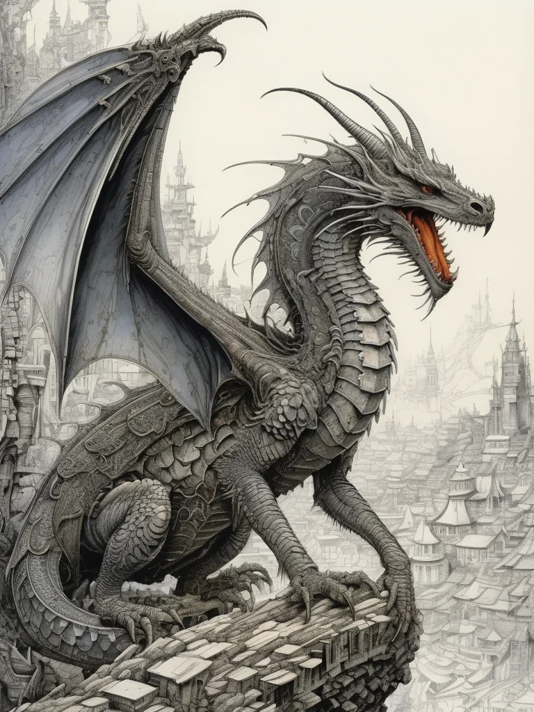 dragon by Ian Miller