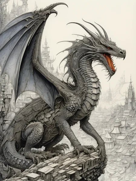 dragon by Ian Miller