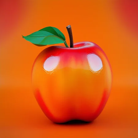 an apple by an orange
