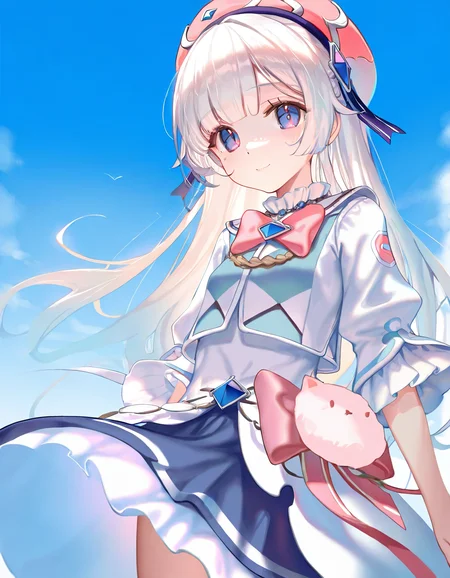 1girl,solo,looking at viewer,simple background,white background,<lora:xikali-000014:1>,xikali,smile,, masterpiece, best quality, very aesthetic, absurdres,newest, incredibly absurdres,, kedama milk,ciloranko,hiten \(hitenkei\),ask \(askzy\),nekoda \(maoda\),as109,ke-ta,