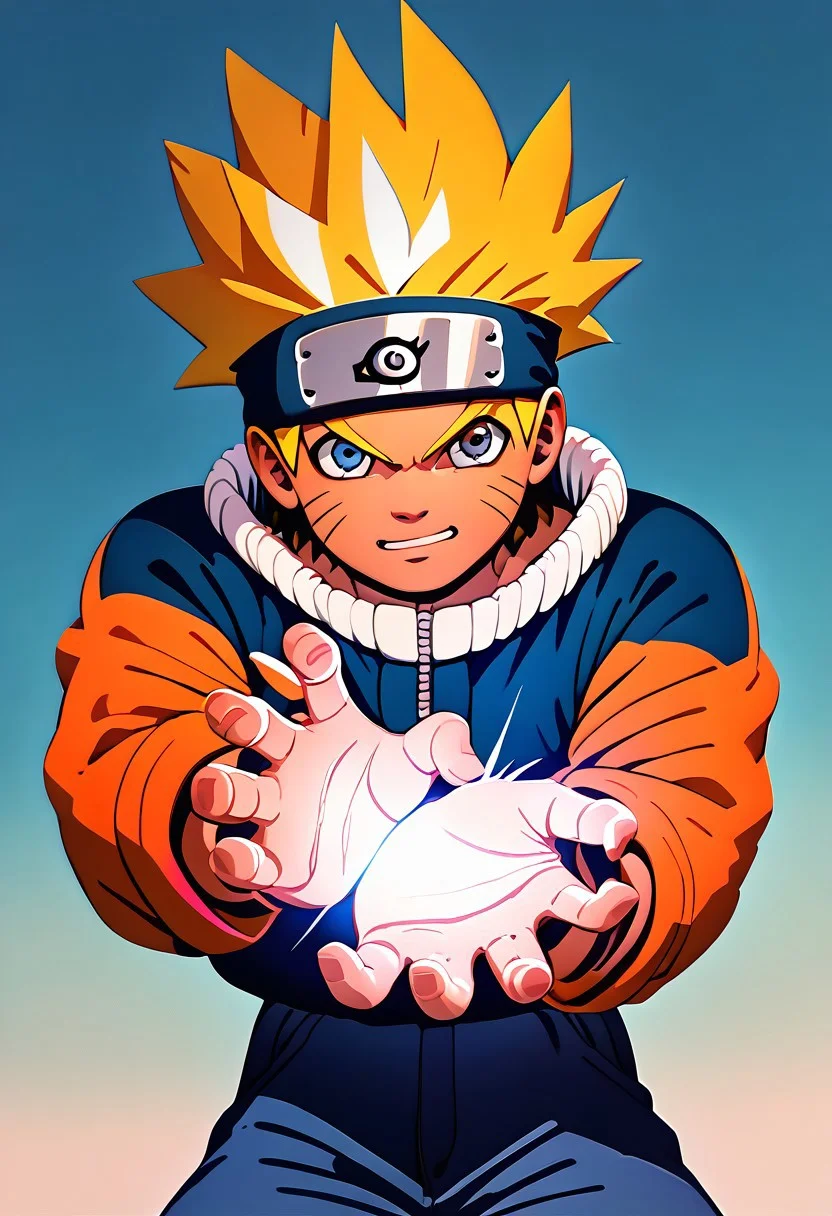 score_9, score_8_up, score_7_up
, masterpiece, beautiful,1 male, upper view, Kamehameha-Trow,outstrecthed arms, claw gesture, elenamics, black hair, brown eyes,gren shirt, jeans, pov, uzumaki naruto, 1boy, blonde hair, spiked hair, blue eyes, whisker markings, facial mark, forehead protector, orange jumpsuit