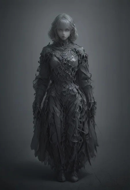 Setting within dark concrete ruins. (RUNNING)
Full body portrait, angry expression, looking at camera,  standing, feet visible, normal human proportions,
man, tall smart person, royal soldier, royal military, regal being,
ornate uniform, (white and gold porcelain royal celestial clothes), holding scifi weapon, mechwear, commando uniform, crystal details in armor, crystal ornate earrings, crystal jewelry, details fractal armor,
((((crystallization of the face)))), teeth made of quartz, ((((eyes made of ulexite)))), hair made of Fanlike acicular-fibrous crystal groups, thin crystal hair, flowing white fractal hair, large perfect eyes, crystal iris, eyes made of crystal, ((white porcelain skin)), (white_skin), glowing clear eyes, celestial eyes,  interweaving techno-anatomical and fractal elements, Ellen Jewett's intricate sculptural craftsmanship, no eyebrow hair,
dynamic lighting highlighting multifaceted textures, cinematic post-processing for an exquisite visual narrative, breathtaking surreal masterpiece,
sci-fi royal palace setting, single source lighting, low light setting, dark room, intense lighting,