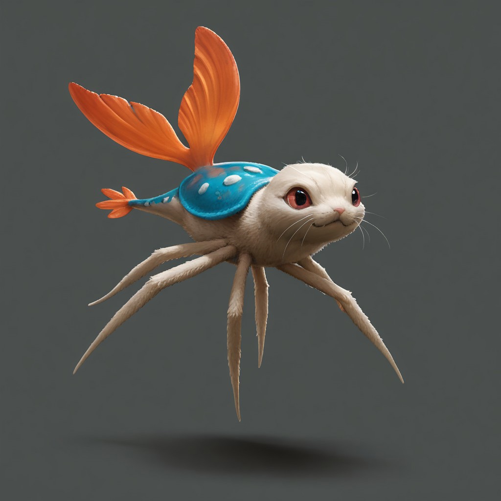 score_9, score_8_up, score_7_up, realistic,
p0k3m0n, pokemon, pokemon (creature), no humans, transparent background, simple background, full body, solo, standing,
(cat:1.05), (tit:1.2), (Hummingbird:1.2), (spider:1.2), (salamander:1.1),
simple background, grey background,