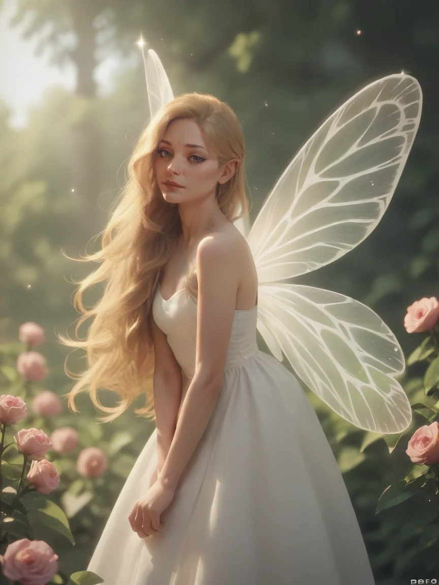 score_9, score_8_up, score_7_up, score_6_up, score_5_up, score_4_up, 1girl, <lora:dr34mc0r3XLP:0.6> dr34mc0r3, long hair, white dress, fairy wings